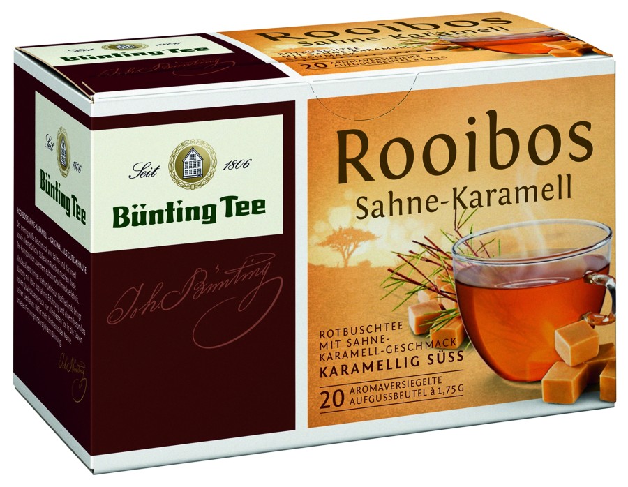 Bünting Tee Rooibos Sahne-Karamell 20 x 1,75g Teebeutel